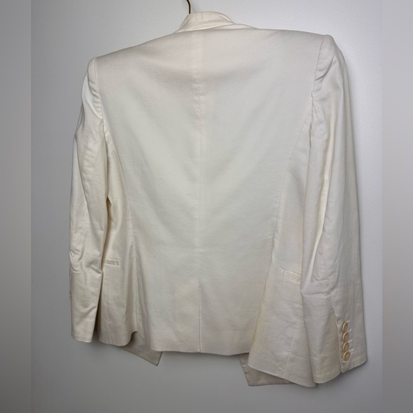 Helmut Lang White Cotton Blazer - Picture 3 of 7
